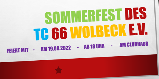 Sommerfest des TC 66 Wolbeck 2022